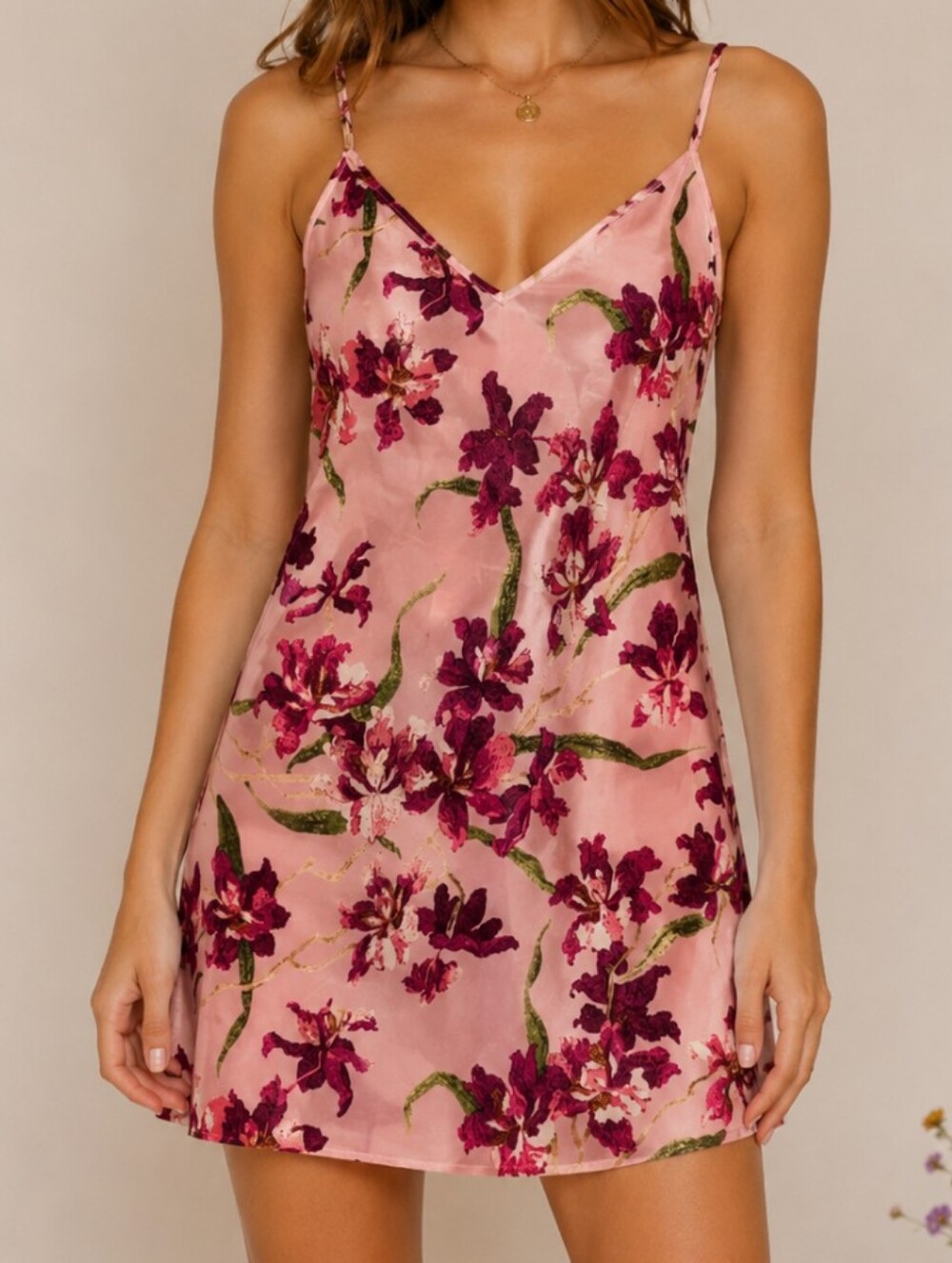 cinq a sept Pink Floral Dress